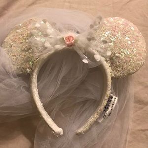 Disney Headband Hat Veil NWT